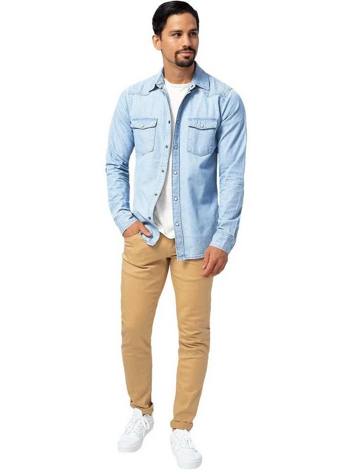 Blitzangebot 🔥 Indicode Langarmhemd »Mike« Black, Blue Wash 🤩 2 Blitzangebot 🔥 Indicode Langarmhemd »Mike« Black, Blue Wash 🤩 – Bild 2