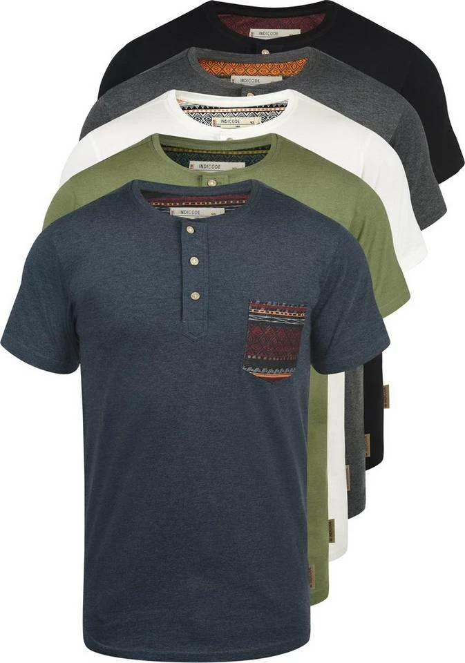 Billig 😉 Indicode Rundhalsshirt »Art« Kurzarmshirt mit Brusttasche Camelian (139), Light Grey Mix (913), Sky Way (403), Wine (227) 🔥 7 Billig 😉 Indicode Rundhalsshirt »Art« Kurzarmshirt mit Brusttasche Camelian (139), Light Grey Mix (913), Sky Way (403), Wine (227) 🔥 – Bild 7