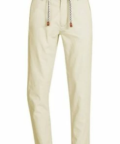 Brandneu 🌟 Indicode Leinenhose »Veneto« Navy, Fog, Iron, Offwhite 🎁 -Indicode Verkaufsladen 13780031 273f 5d69 9857 985665fb61d4