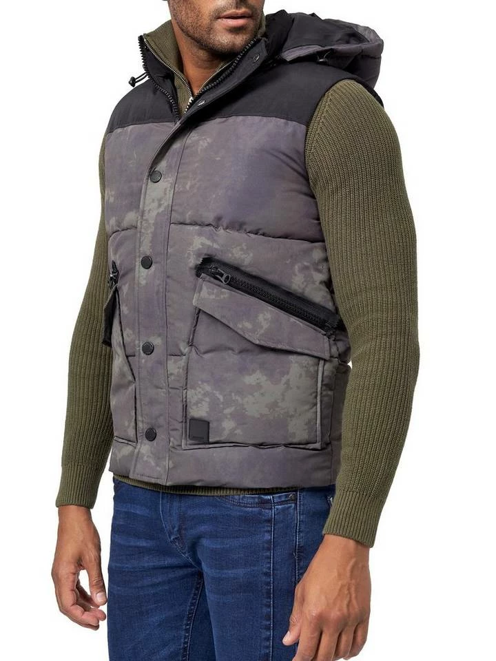 Budget 🎉 Indicode Steppweste »Simmons« Offwhite, Army 🔔 2 Budget 🎉 Indicode Steppweste »Simmons« Offwhite, Army 🔔 – Bild 2