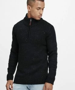 Blitzangebot 😉 Indicode Troyer »Oslo« Strickpulli mit Stehkragen Black (999), Charcoal Mix (915), Navy (400), Pewter 902 💯