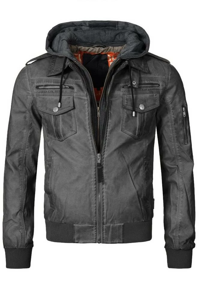 Bester Verkauf 😀 Indicode Lederimitatjacke »Aaron« Dk Grey, Black, Brown, Camel ⌛ 7 Bester Verkauf 😀 Indicode Lederimitatjacke »Aaron« Dk Grey, Black, Brown, Camel ⌛ – Bild 7