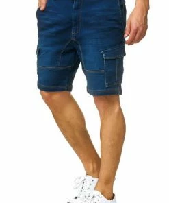 Auslauf 👍 Indicode 👖 Jeansshorts »Chandos« Blue Wash, Lt Grey, Black, Dark Blue 👏 -Indicode Verkaufsladen 2f58a67a 8093 5363 b46b 11430cae898f