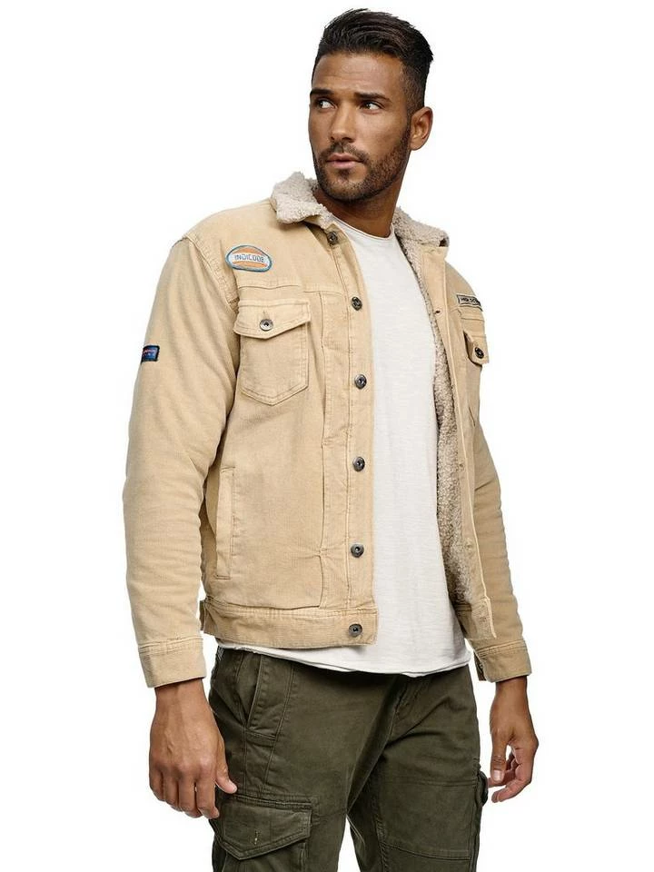 Auslauf 🎁 Indicode Cordjacke »Beard« Raven, Cornstalk, Black 🔥 3 Auslauf 🎁 Indicode Cordjacke »Beard« Raven, Cornstalk, Black 🔥 – Bild 3