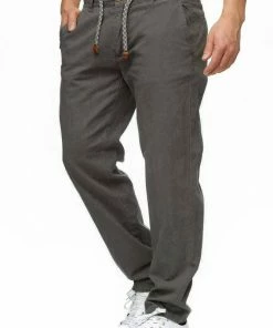 Brandneu 🌟 Indicode Leinenhose »Veneto« Navy, Fog, Iron, Offwhite 🎁 -Indicode Verkaufsladen 3584d315 b27f 5f90 86a0 bd20f8c27d37