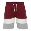 Auslauf ⭐ Indicode Sweatshorts »Caul« Sweatshorts mit Colorblock Optik Bordeaux (201), Black (999), Army (600), Navy (400) 🎁