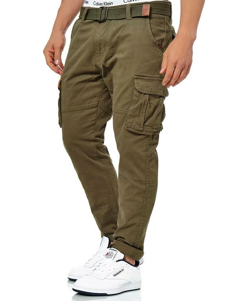 Neu 🤩 Indicode Cargohose »Mathen« Navy, Black, Army, Raven ✨ 2 Neu 🤩 Indicode Cargohose »Mathen« Navy, Black, Army, Raven ✨ – Bild 2