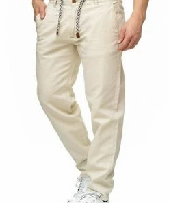 Brandneu 🌟 Indicode Leinenhose »Veneto« Navy, Fog, Iron, Offwhite 🎁 -Indicode Verkaufsladen 4606a53b a846 5724 88d1 570a82d1b620