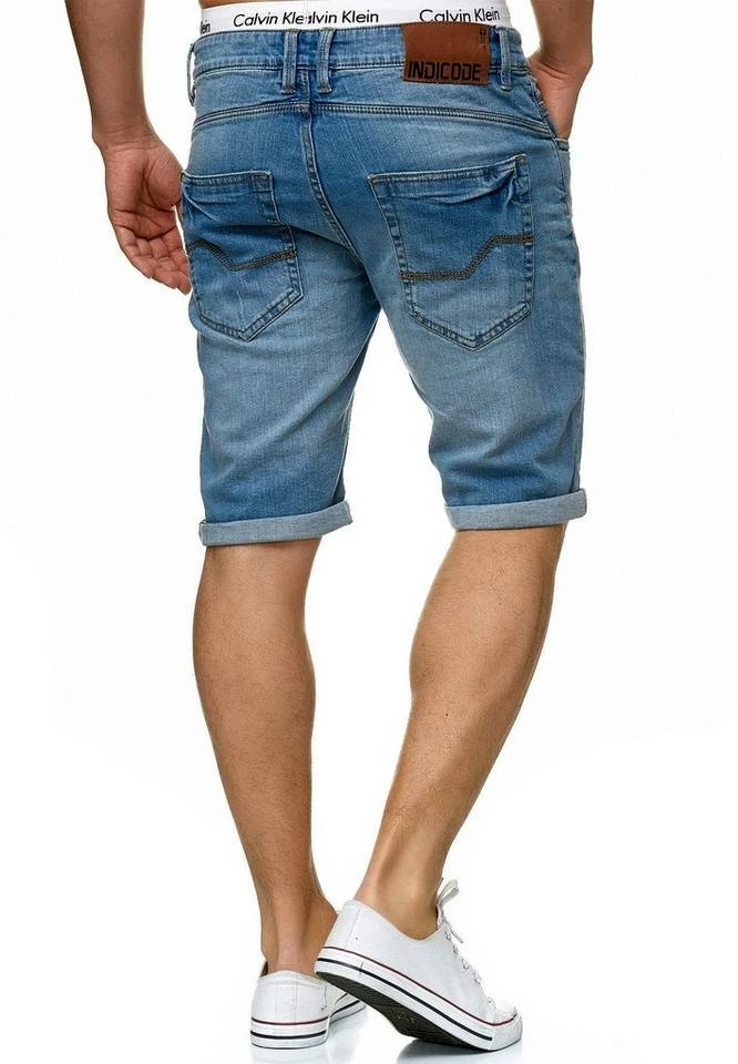 Auslauf ✔️ Indicode 👖 Jeansshorts »Caden« Blue, Holes - Dk Grey, Dk Indigo, DK Grey ✨ 2 Auslauf ✔️ Indicode 👖 Jeansshorts »Caden« Blue, Holes - Dk Grey, Dk Indigo, DK Grey ✨ – Bild 2