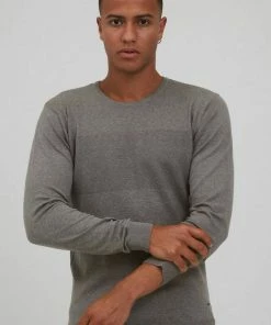 Bestes Angebot 🎉 Indicode Strickpullover »Ernesto« Strickpulli aus Feinstrick Navy (400), Charcoal Mix (915), Grey Mix (914), Black (999) 🎉