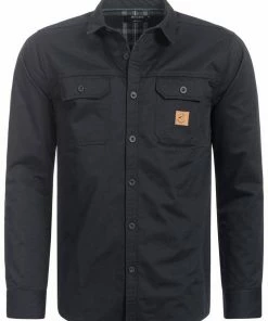 Rabatt ❤️ Indicode Langarmhemd »Obrien« Black, Army, Rubber, Navy 🛒 -Indicode Verkaufsladen 57c18ef1 44d6 5029 a003 2a68a2a7f72c