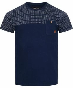 Auslauf ✔️ Indicode T-Shirt »Fenris« Pewter, Navy, Offwhite, Laurel Wreath ❤️ -Indicode Verkaufsladen 5e49d638 a6fa 5a67 a12b 02f9ff126c3b