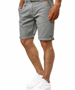 Großhandel ⌛ Indicode Chinoshorts »Cuba« Fog, Light Grey, Amber, Indigo Blue ❤️