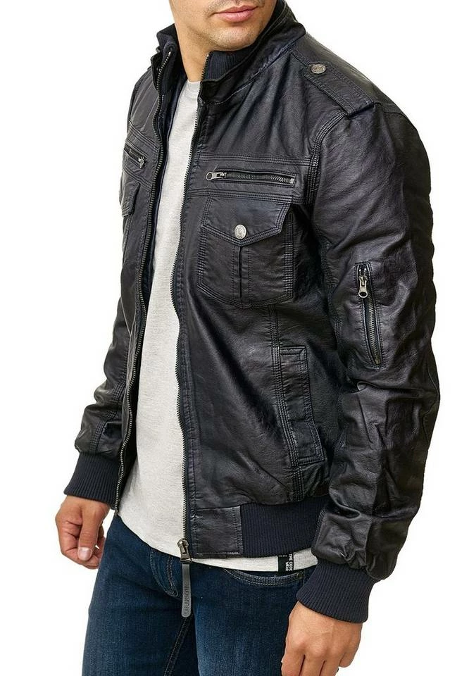 Rabatt 🔔 Indicode Lederjacke »Pawel« Beige, Navy, Black, Grey ✔️ 19 Rabatt 🔔 Indicode Lederjacke »Pawel« Beige, Navy, Black, Grey ✔️ – Bild 19