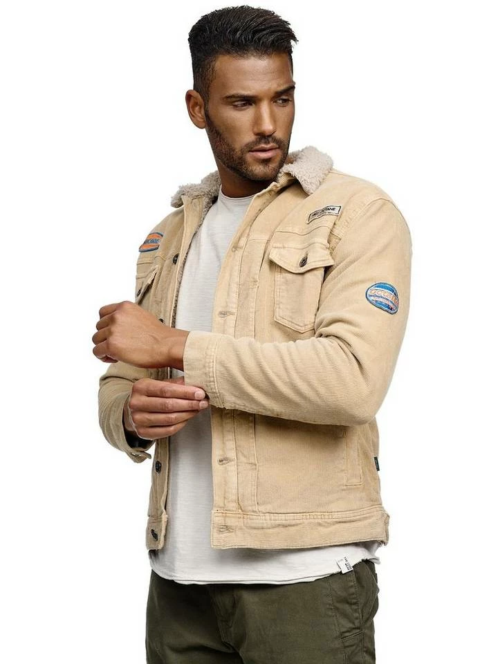 Auslauf 🎁 Indicode Cordjacke »Beard« Raven, Cornstalk, Black 🔥 2 Auslauf 🎁 Indicode Cordjacke »Beard« Raven, Cornstalk, Black 🔥 – Bild 2