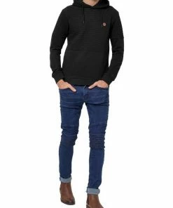 Blitzangebot ⭐ Indicode Kapuzenpullover »Franz« Black, Navy, Rubber, Army 🔔 -Indicode Verkaufsladen 721bd95d 83b1 5d8b b5da c47971c74c91
