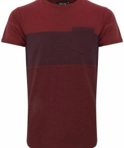 Am billigsten 🤩 Indicode T-Shirt »Morler« T-Shirt im Colorblock-Look Navy (400), Off-White (002), Bordeaux (201) 🛒