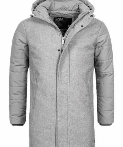 Rabatt ⭐ Indicode Parka »Ontario« Navy, Lt Grey Mix, Charcoal Mix ⌛