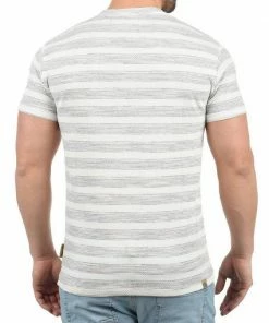 Billig 🔔 Indicode Rundhalsshirt »Albemarle« Kurzarmshirt mit Streifen und Knopfleiste 🥰 -Indicode Verkaufsladen 894cddd3 0081 5377 a39f bad7e8010859