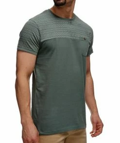 Auslauf ✔️ Indicode T-Shirt »Fenris« Pewter, Navy, Offwhite, Laurel Wreath ❤️ -Indicode Verkaufsladen 931feac3 df64 5ac4 b00a a4bb1abe5040