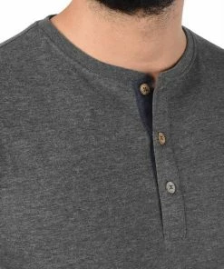 Brandneu 🤩 Indicode Rundhalsshirt »Gifford« Longsleeve mit Knopfleiste Off-White (002), Navy Mix (420), Grey Mix (914), Black (999) 👍 -Indicode Verkaufsladen 96eae9b9 4755 5980 a975 0485b24cab6d