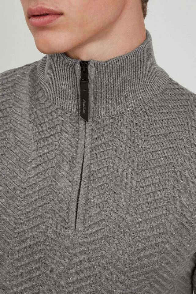 Schlussverkauf 🛒 Indicode Troyer »Troyer 35546MM« Strickpullover mit Troyerkragen Black (999), Grey Mix (914), Navy (400) 😉 4 Schlussverkauf 🛒 Indicode Troyer »Troyer 35546MM« Strickpullover mit Troyerkragen Black (999), Grey Mix (914), Navy (400) 😉 – Bild 4