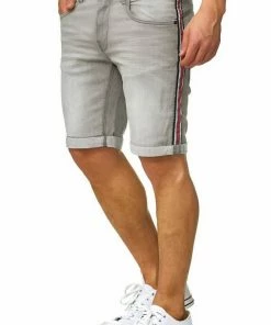 Angebote 🎁 Indicode 👖 Jeansshorts »Fife« Offwhite, Lt Grey, Black, Dark Blue 🌟
