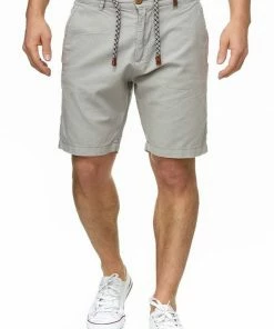 Budget 🔔 Indicode Chinoshorts »Bowmanville« Cornstalk, Lt Grey, Iron, Navy 🎉 -Indicode Verkaufsladen 9fabbb43 0b68 5900 ac90 89bdc158fd33