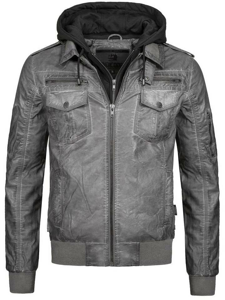Bester Verkauf 😀 Indicode Lederimitatjacke »Aaron« Dk Grey, Black, Brown, Camel ⌛ 8 Bester Verkauf 😀 Indicode Lederimitatjacke »Aaron« Dk Grey, Black, Brown, Camel ⌛ – Bild 8