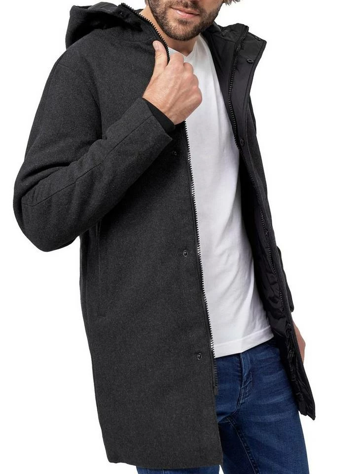 Budget 🎉 Indicode Kurzmantel »Marks« Navy, Lt Brown, Charcoal Mix, Lt Grey Mix 👏 2 Budget 🎉 Indicode Kurzmantel »Marks« Navy, Lt Brown, Charcoal Mix, Lt Grey Mix 👏 – Bild 2