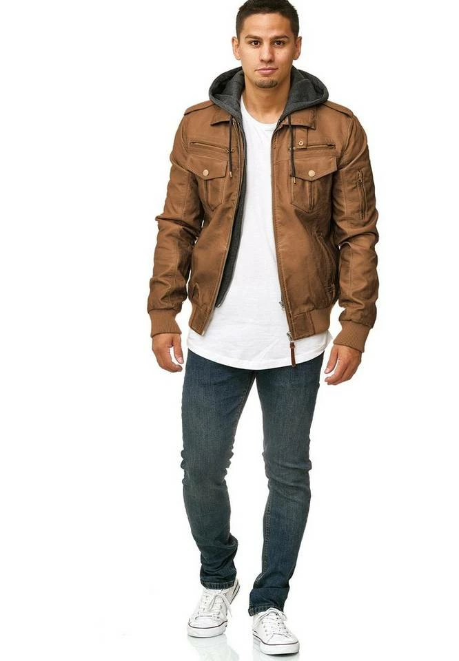 Bester Verkauf 😀 Indicode Lederimitatjacke »Aaron« Dk Grey, Black, Brown, Camel ⌛ 3 Bester Verkauf 😀 Indicode Lederimitatjacke »Aaron« Dk Grey, Black, Brown, Camel ⌛ – Bild 3