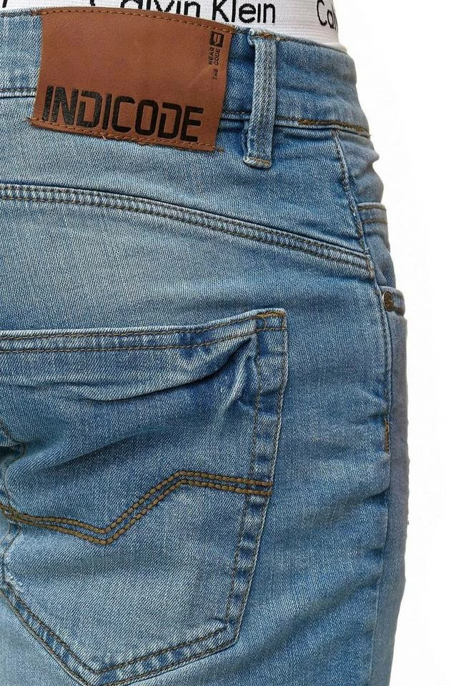 Auslauf ✔️ Indicode 👖 Jeansshorts »Caden« Blue, Holes - Dk Grey, Dk Indigo, DK Grey ✨ 5 Auslauf ✔️ Indicode 👖 Jeansshorts »Caden« Blue, Holes - Dk Grey, Dk Indigo, DK Grey ✨ – Bild 5