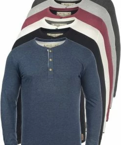 Brandneu 🤩 Indicode Rundhalsshirt »Gifford« Longsleeve mit Knopfleiste Off-White (002), Navy Mix (420), Grey Mix (914), Black (999) 👍 -Indicode Verkaufsladen d0d4d195 a271 5bf4 8e6e db86c8f9076d