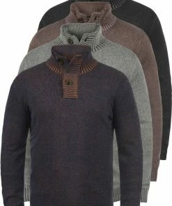 Rabatt 👍 Indicode Troyer »Felipe« Strickpulli mit Knopfleiste Grey Mix (914), Dark Brown (020), Cumnin (014) 👏 -Indicode Verkaufsladen db0d715d d2c4 5909 b76d c01c7f0bbb95