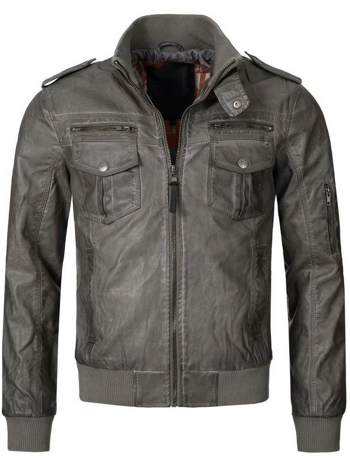 Rabatt 🔔 Indicode Lederjacke »Pawel« Beige, Navy, Black, Grey ✔️ 4 Rabatt 🔔 Indicode Lederjacke »Pawel« Beige, Navy, Black, Grey ✔️ – Bild 4