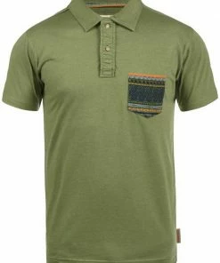 Neu 😍 Indicode Poloshirt »Alastair« Polo mit Brusttasche Pistachio (638), Sky Way (403), Grey Mix (914), Navy (400) 😀 -Indicode Verkaufsladen e18253a3 8efa 51db b4be dcff136efdb4