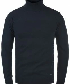 Brandneu 🔥 Indicode Rollkragenpullover »Ernetto« Rollkragenpulli mit abgesetztem Strickmuster Navy (400), Black (999), Charcoal Mix (915) 🧨 -Indicode Verkaufsladen ea02539b 40d7 519d 842c 8e20ec3971b3