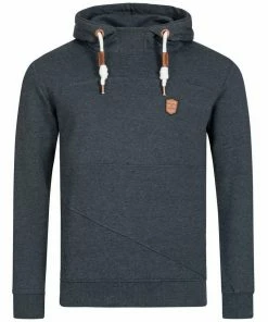 Auslauf 👏 Indicode Hoodie »Boldero« Navy Mix, Offwhite, Black, Grey Mix 👍